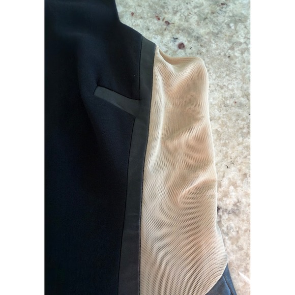 Rag & Bone Black Sleeveless Leather Trim Peplum Top Size 4 - Picture 4 of 7